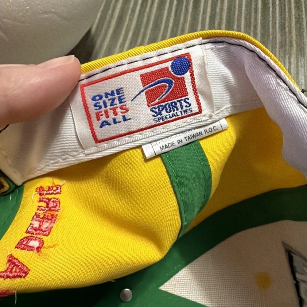 Vintage John Deere Motorsports Chad Little Roush Racing SnapBack Hat 6 Panel New